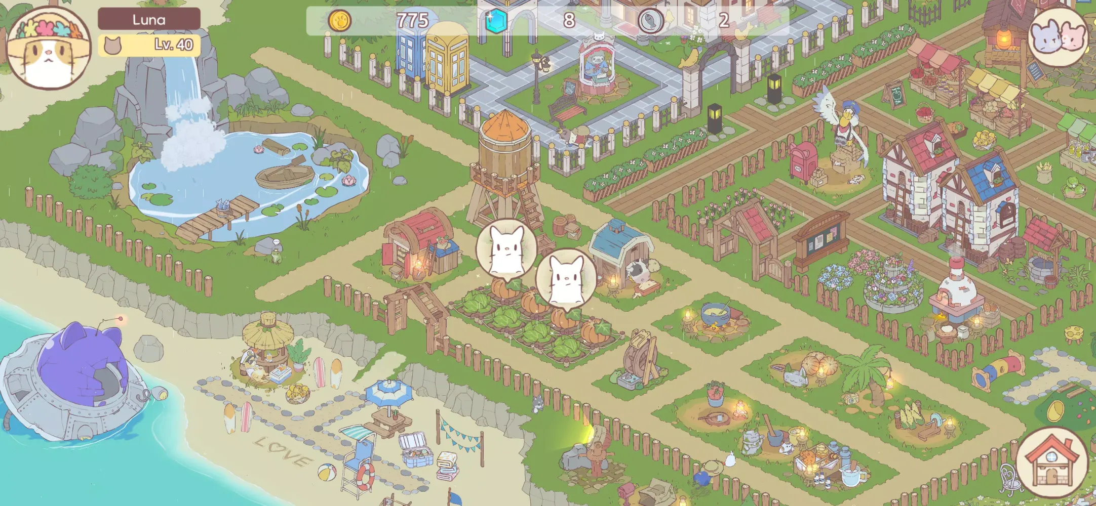 Cats & Soup: Fluffy Town Screenshots