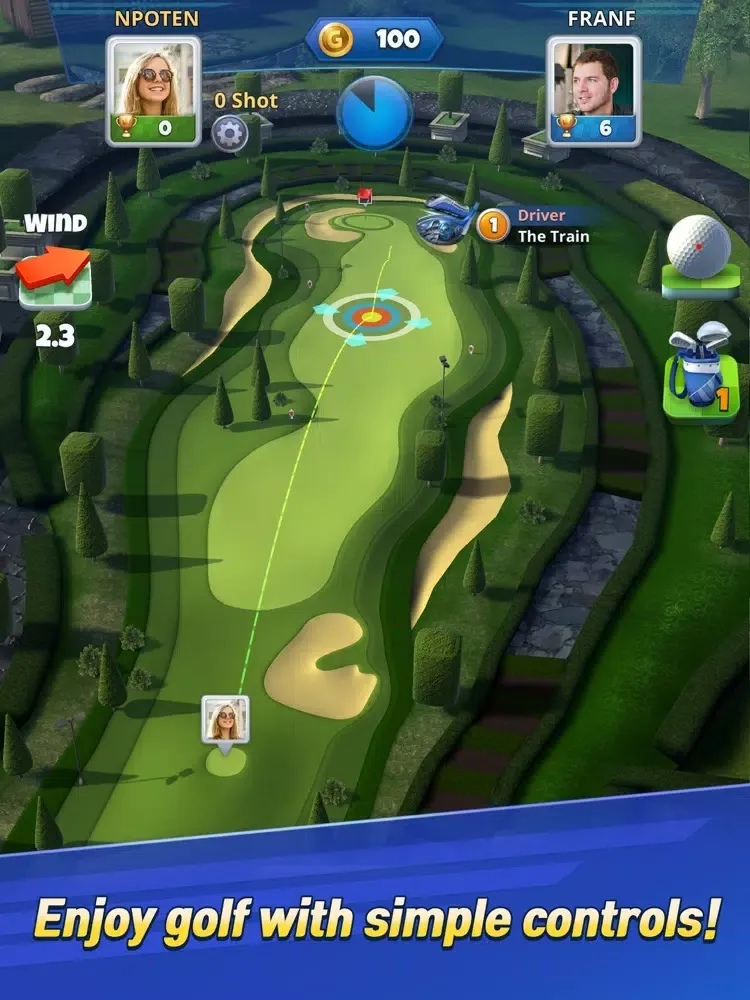 Tangkapan layar Golf Challenge iPad 
