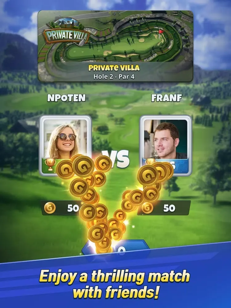 Tangkapan layar Golf Challenge iPad 