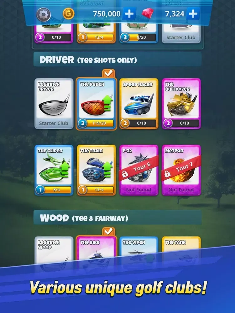 Tangkapan layar Golf Challenge iPad 