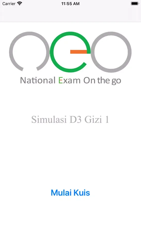 Tangkapan layar NEO D3 Gizi: Simulasi 1