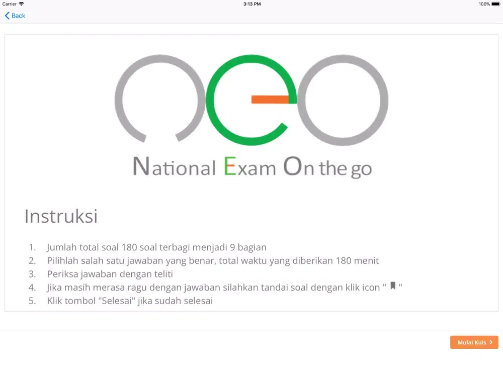 Zrzuty ekranu NEO UK NERS: Latihan 2 iPad 