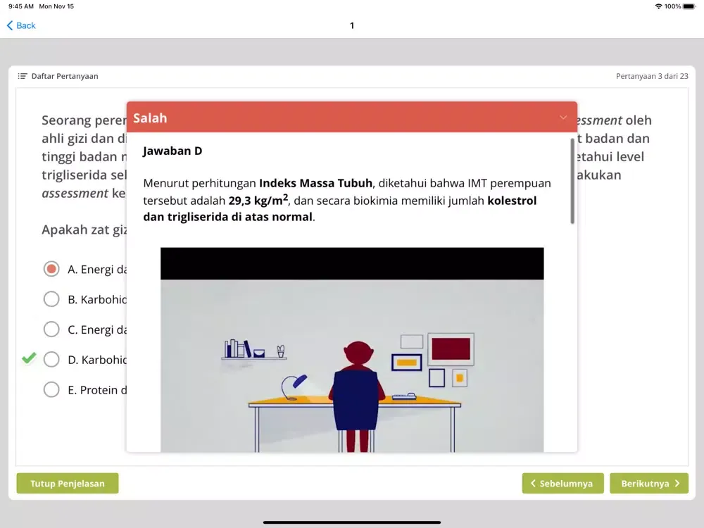 NEO Nutrisionis: Latihan 1 iPad  स्क्रीनशॉट