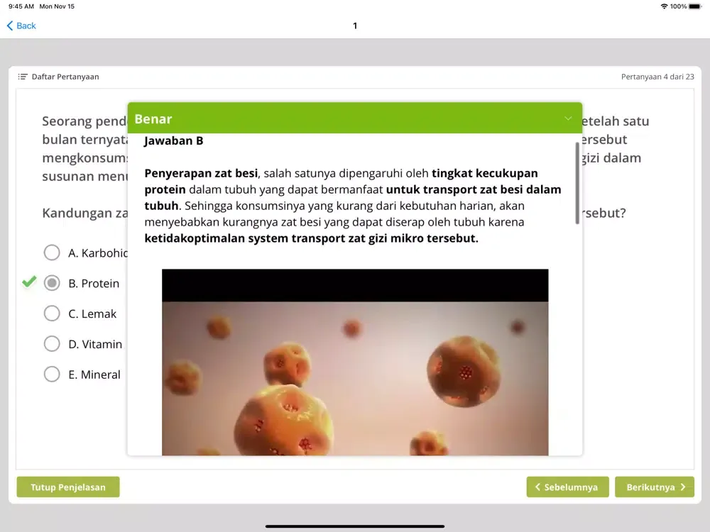 NEO Nutrisionis: Latihan 1 iPad  स्क्रीनशॉट