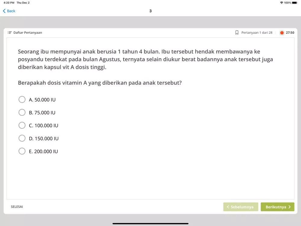 NEO Nutrisionis: Latihan 2 iPad 應用截圖