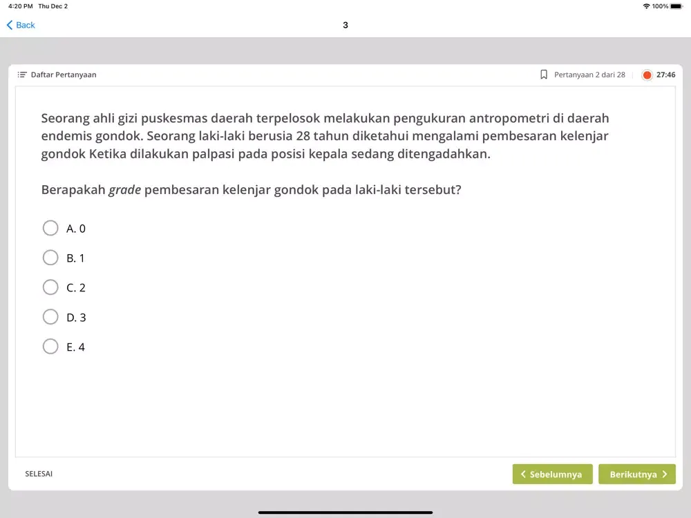 NEO Nutrisionis: Latihan 2 iPad 應用截圖