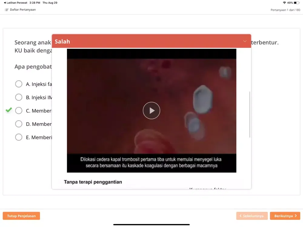 Captures d'écran de NEO D3 Perawat : Latihan 3 iPad 