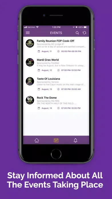 Capturas de tela do NOLA 2019