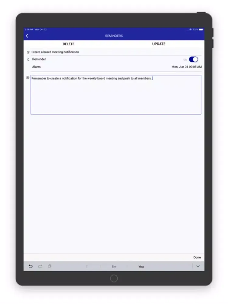 Torrance POA iPad  Screenshots