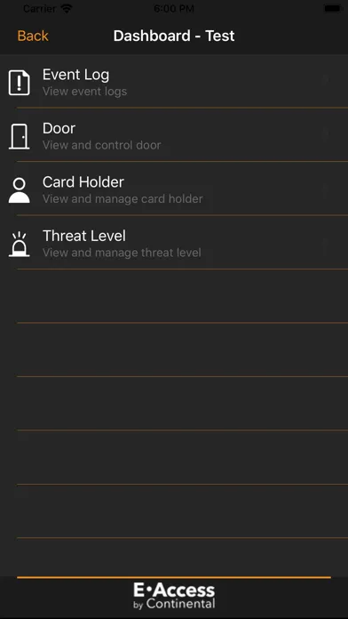 Tangkapan layar CA-E Manage