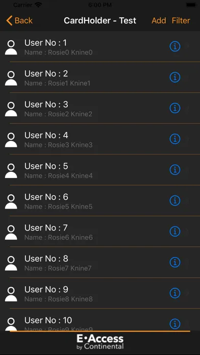 Tangkapan layar CA-E Manage