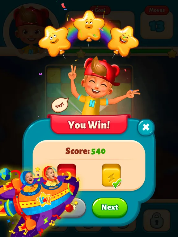 Ảnh chụp màn hình của Vlad & Niki Match iPad 