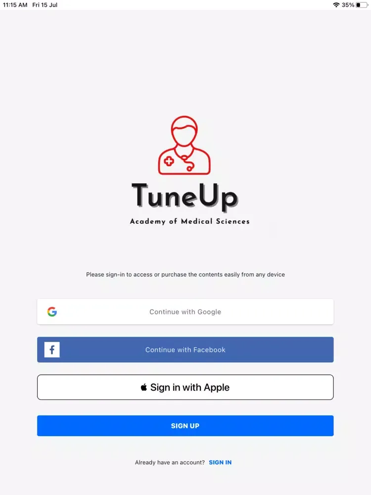 Captures d'écran de TuneUp Academy iPad 