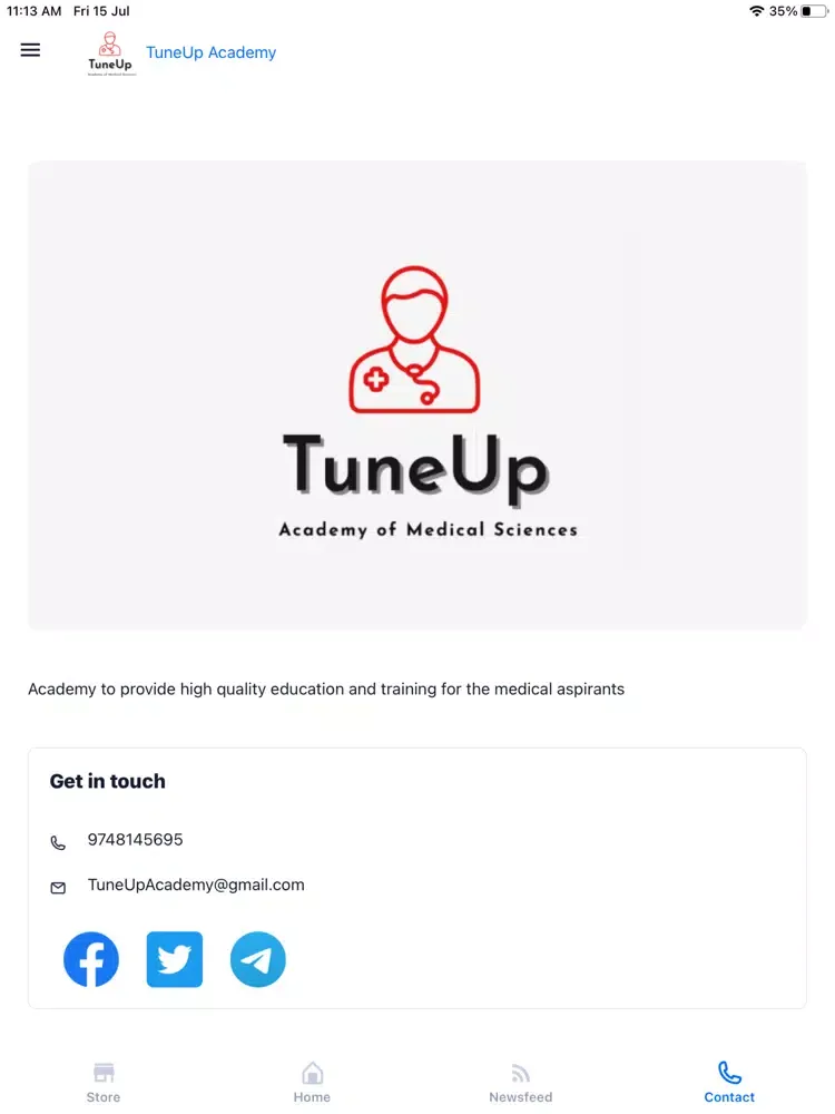 Captures d'écran de TuneUp Academy iPad 
