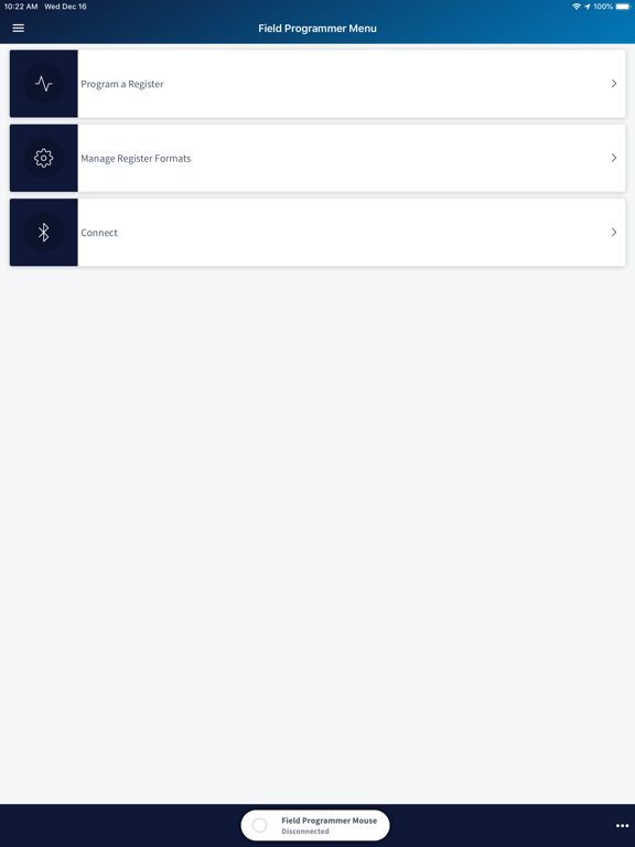 Ảnh chụp màn hình của Neptune 360 Field Manager iPad 
