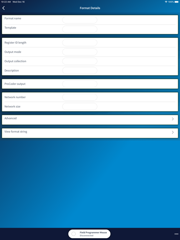 Ảnh chụp màn hình của Neptune 360 Field Manager iPad 