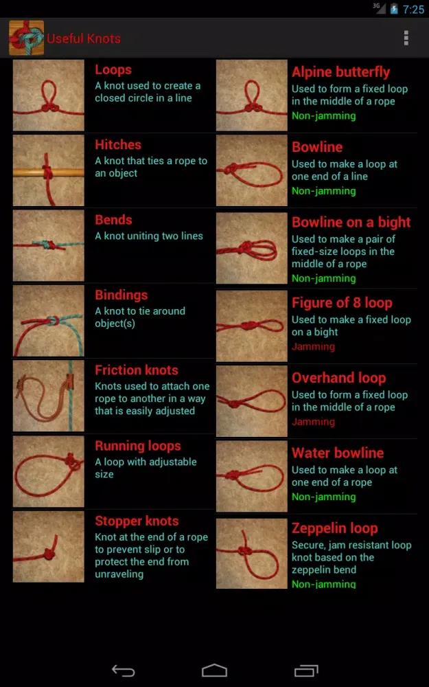 Useful Knots Screenshots