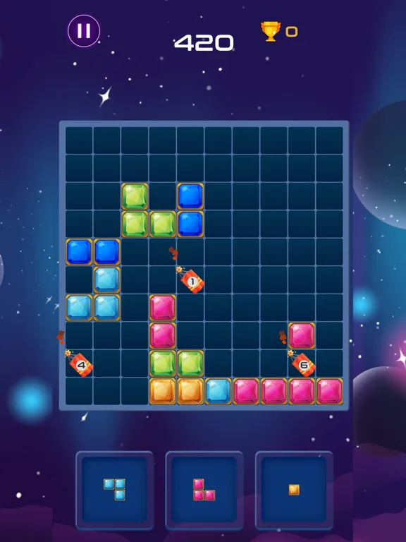 تصاویر SpaceBlok: Logic brain teaser iPad 
