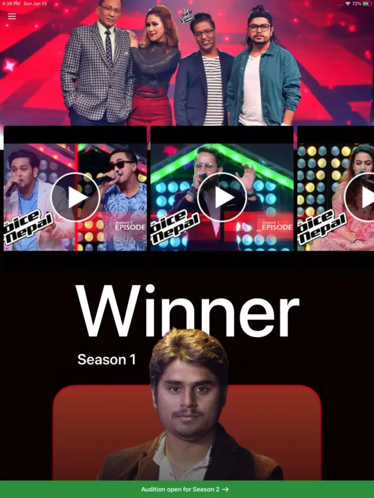 The Voice of Nepal iPad 應用截圖