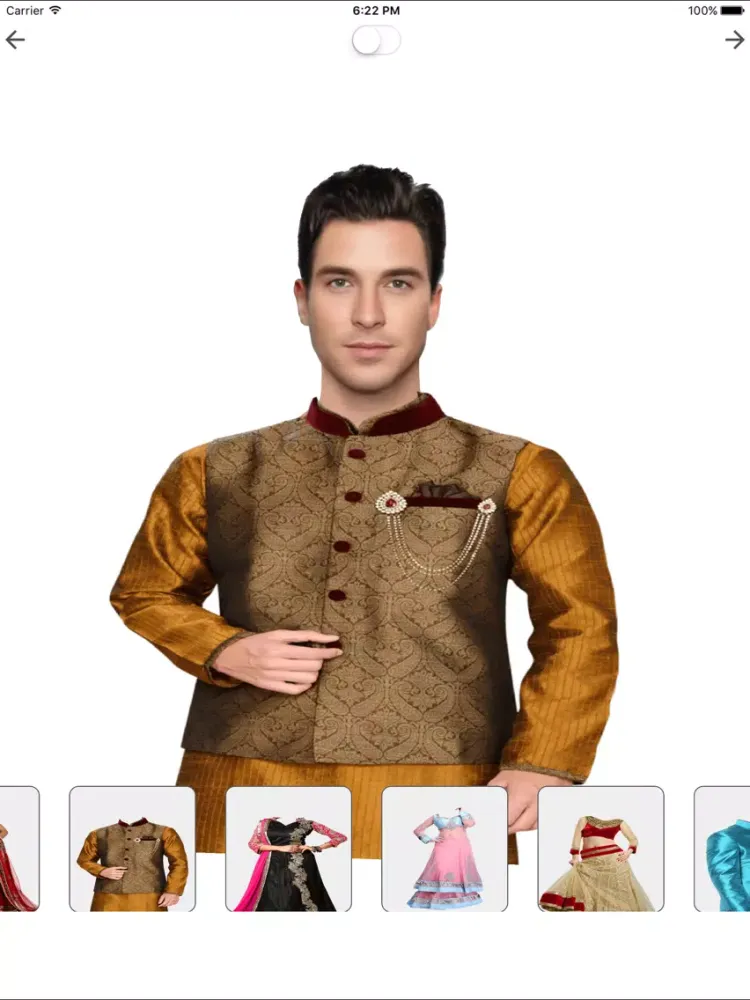 Hindu Wedding Photo Morph iPad  Screenshots