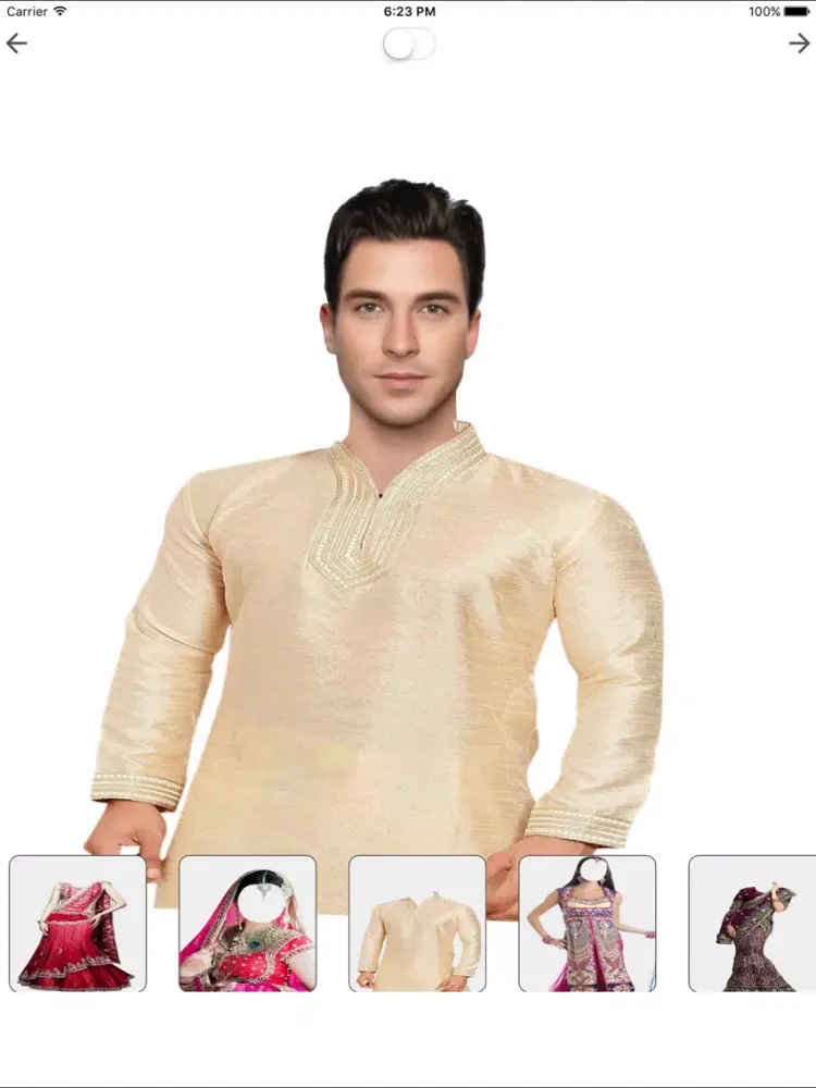 Hindu Wedding Photo Morph iPad  Screenshots