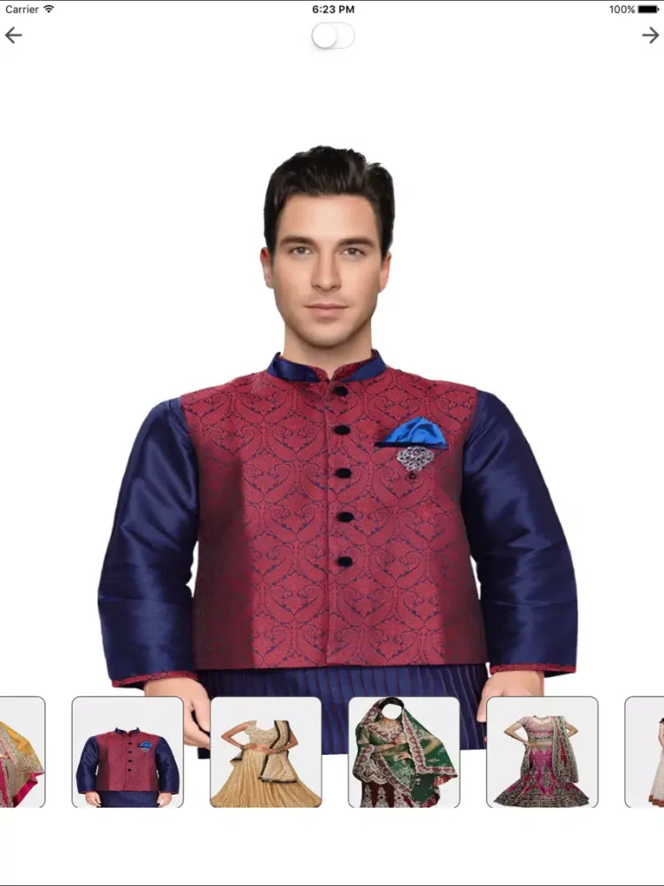Hindu Wedding Photo Morph iPad  Screenshots