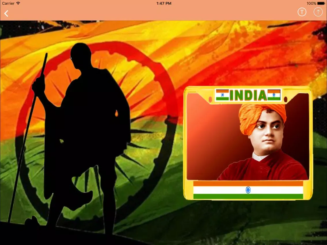 India Independence Day Frames iPad  Screenshots