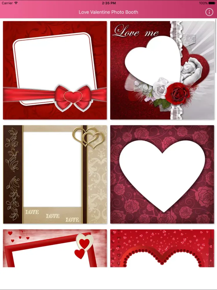 Love Valentine Photo Morph iPad Screenshots
