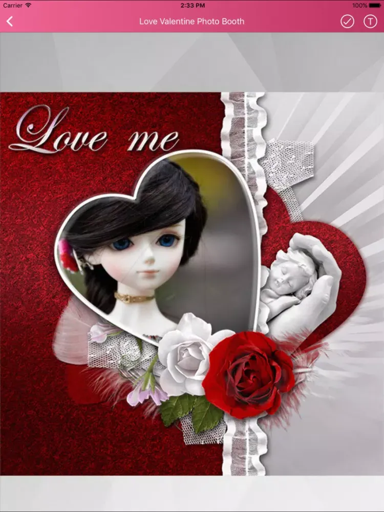 Love Valentine Photo Morph iPad Screenshots