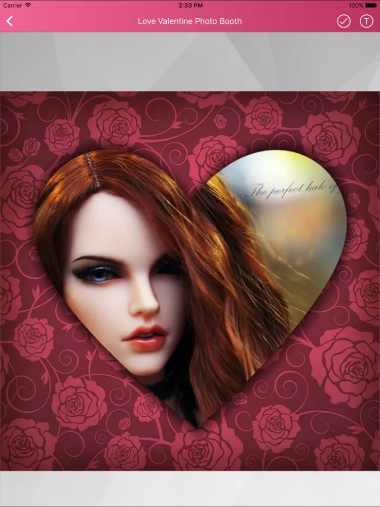 Love Valentine Photo Morph iPad Screenshots