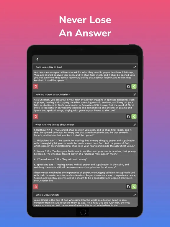 Captures d'écran de BibleMind by Nerd in the Word iPad 