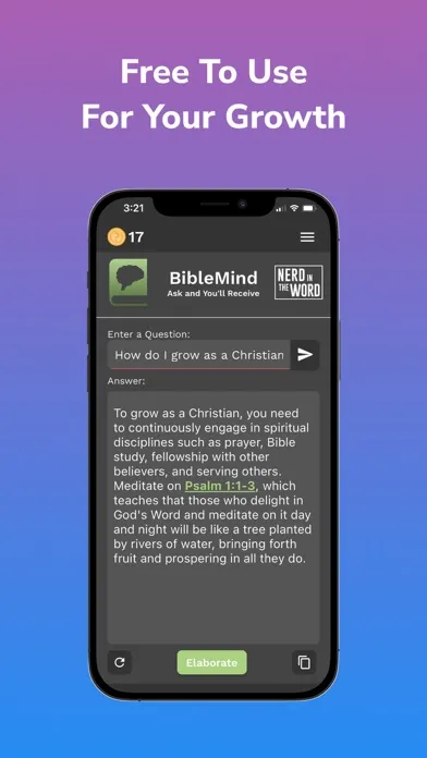 Captures d'écran de BibleMind by Nerd in the Word