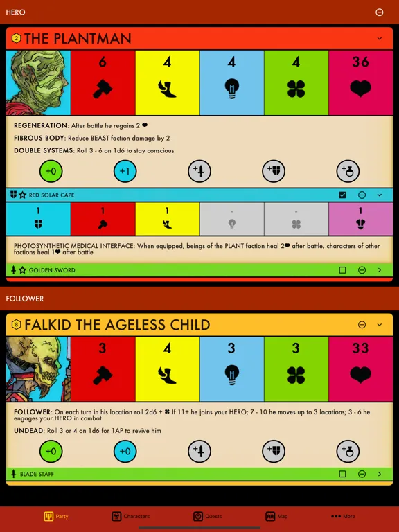 Ảnh chụp màn hình của Dark Venture Companion iPad 