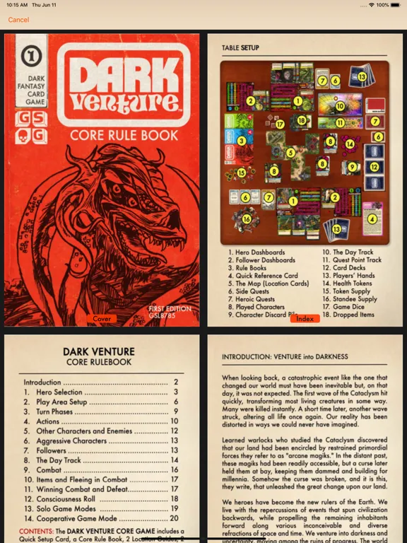 Ảnh chụp màn hình của Dark Venture Companion iPad 
