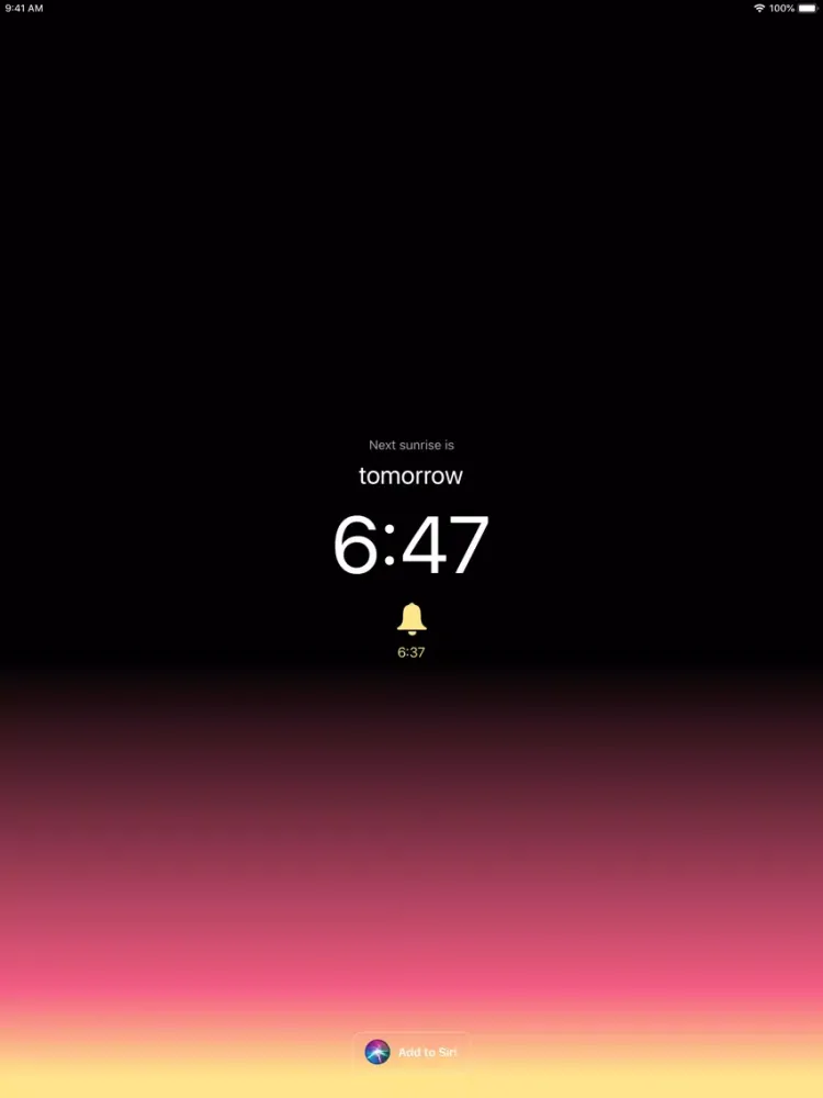 Rise & Shine - Sunrise Time iPad 应用截图