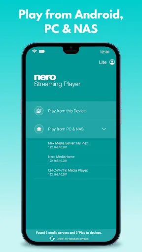 TV Cast: Nero DLNA/UPnP Player应用截图