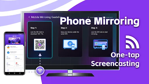 Capturas de tela do Cast Screen on TV--1001 TVs