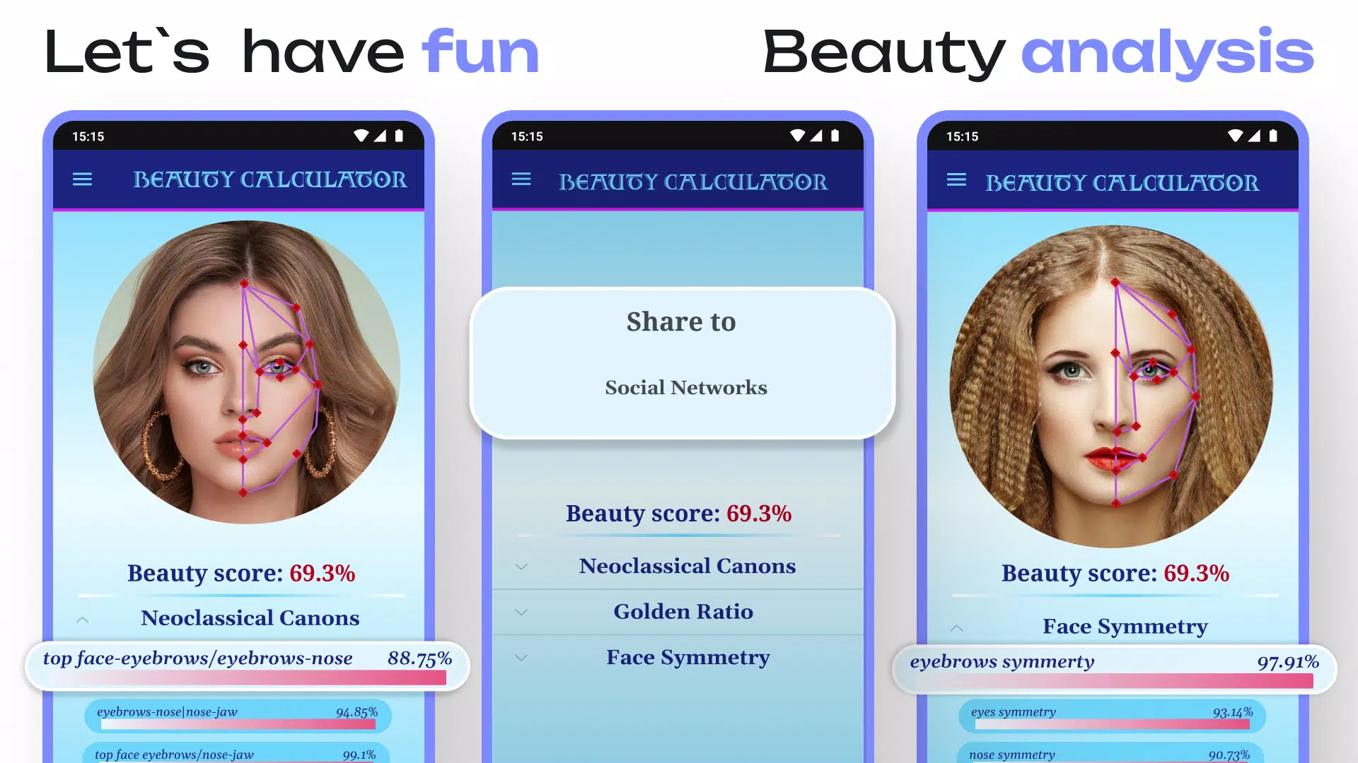 Beauty Calculator Screenshots