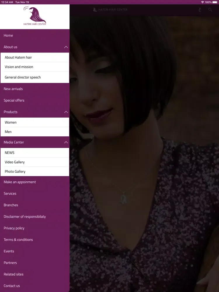 Hatem Hair Center iPad  Screenshots