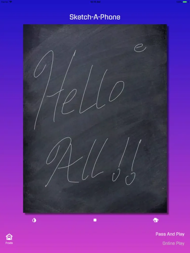 Tangkapan layar Sketch-A-Phone iPad 
