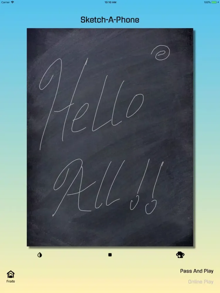 Tangkapan layar Sketch-A-Phone iPad 
