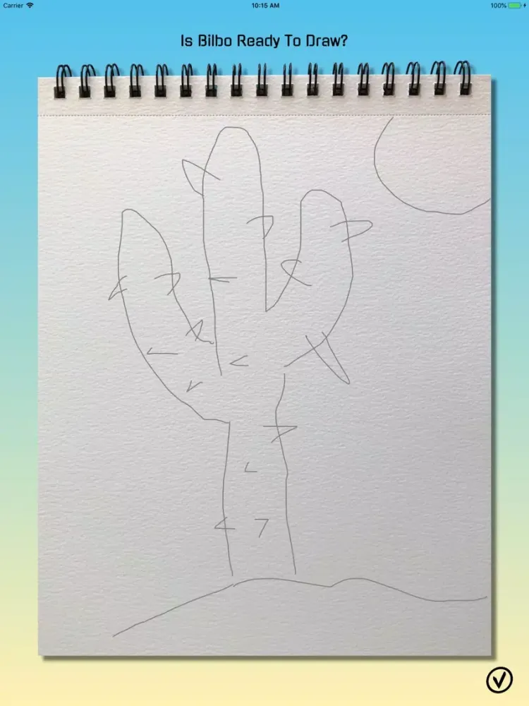 Tangkapan layar Sketch-A-Phone iPad 