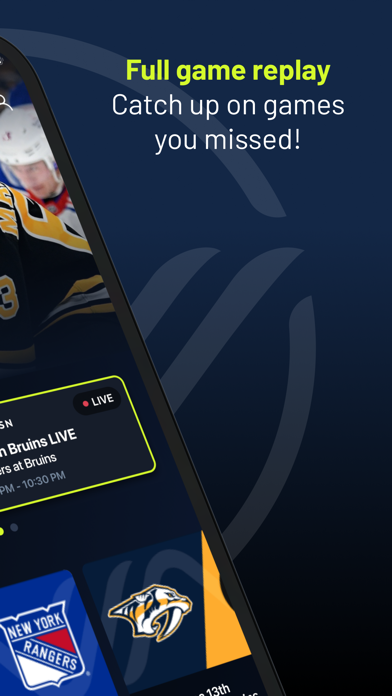 Capturas de pantalla de NESN 360