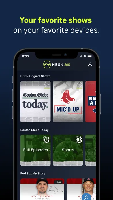 Ảnh chụp màn hình của NESN 360