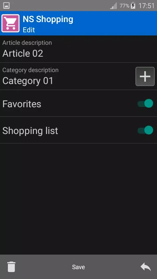 NS Shopping (List) سکرین شاٹس