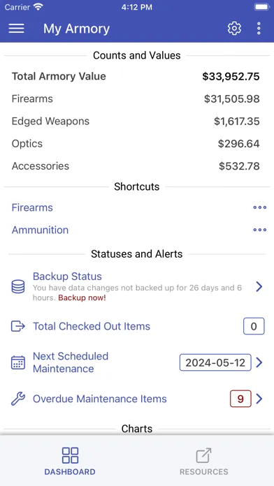 Zrzuty ekranu My Armory