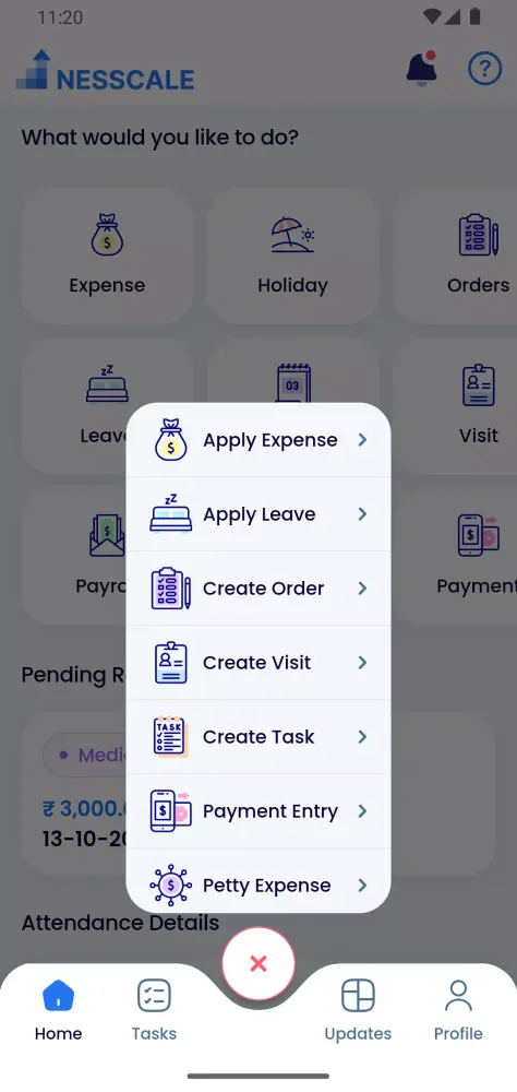 Employee Self Service(ERPNext) Screenshots