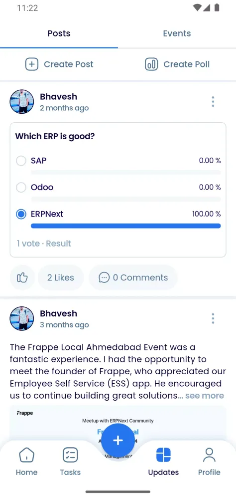 Employee Self Service(ERPNext) Screenshots