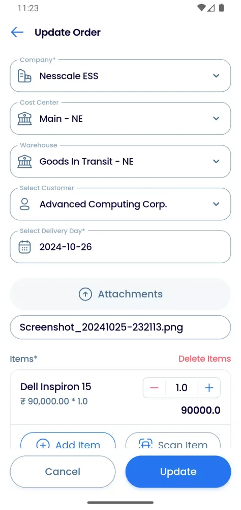 Employee Self Service(ERPNext) Screenshots