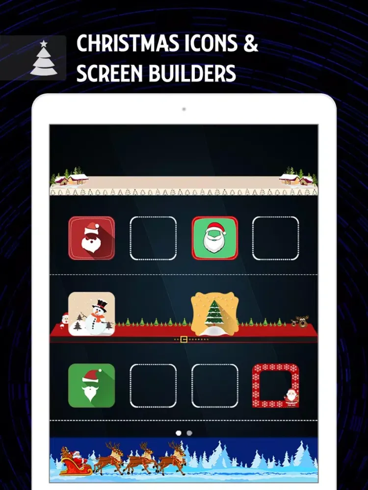 Christmas Screen Builder - Make Custom Wallpapers iPad  Screenshots